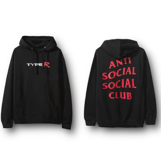 Anti Social Social Club ASSC x Honda Type R Hooded Sweatshirt Hoodie Black