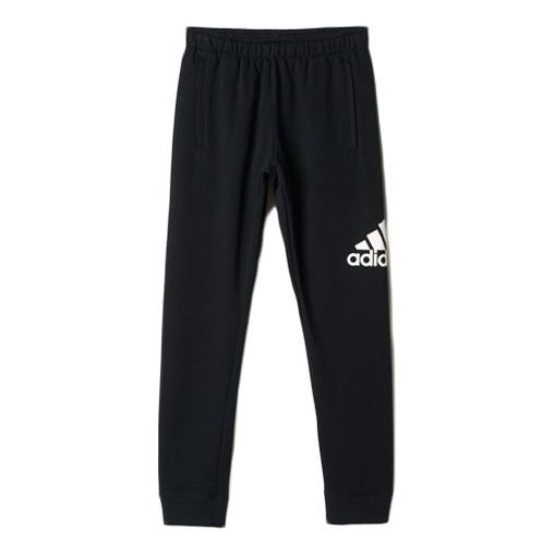 Adidas Essentials Logo Training Sweatpants Black AB6527