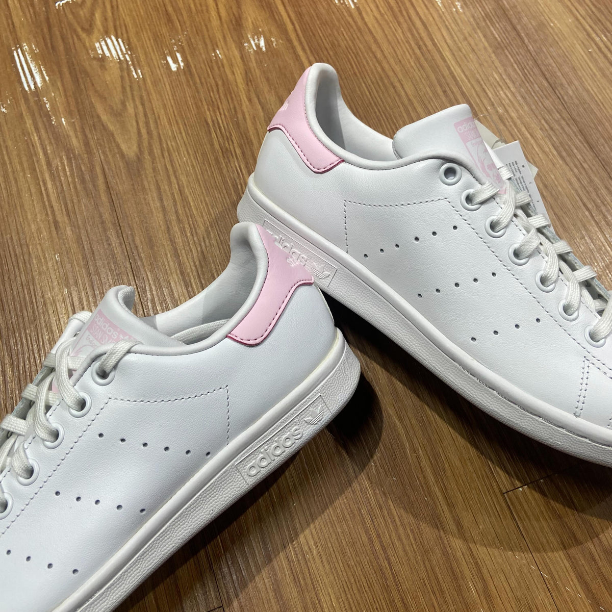 Adidas Stan Smith (J) White/Ice Pink CG3186