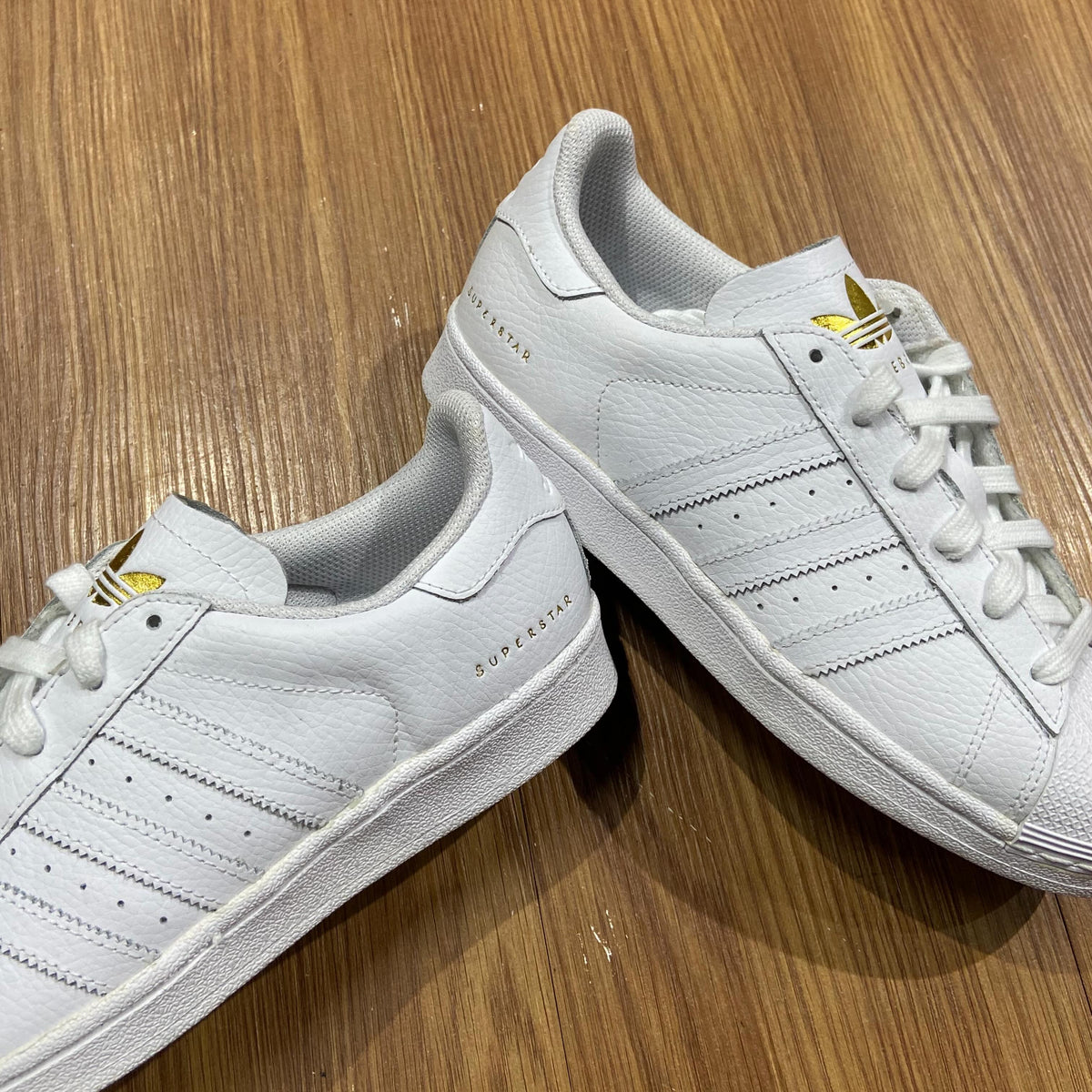 Adidas Superstar Triple White/Gold Word FU9196