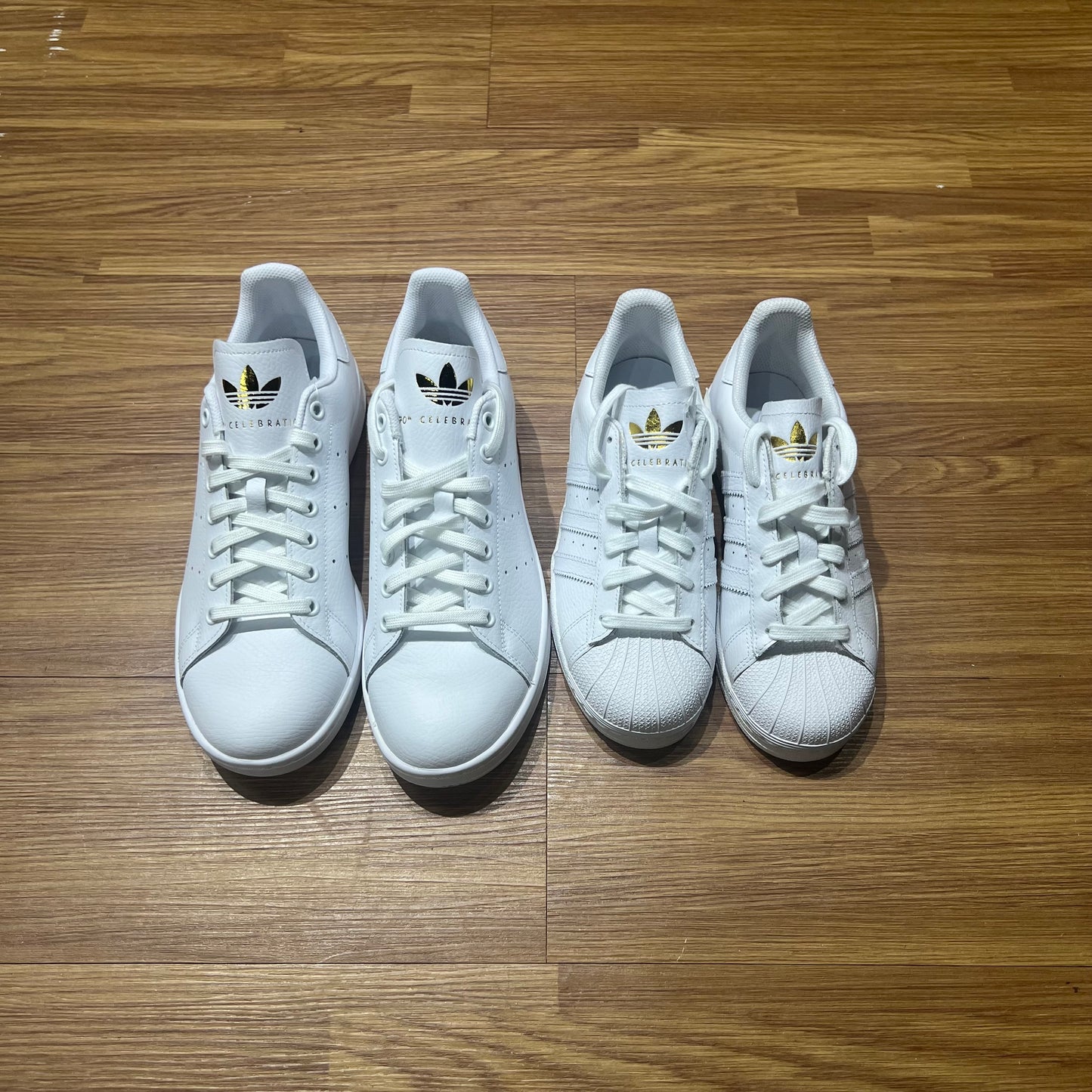 Adidas Stan Smith 70th Celebration Triple White/Gold Word FU9193