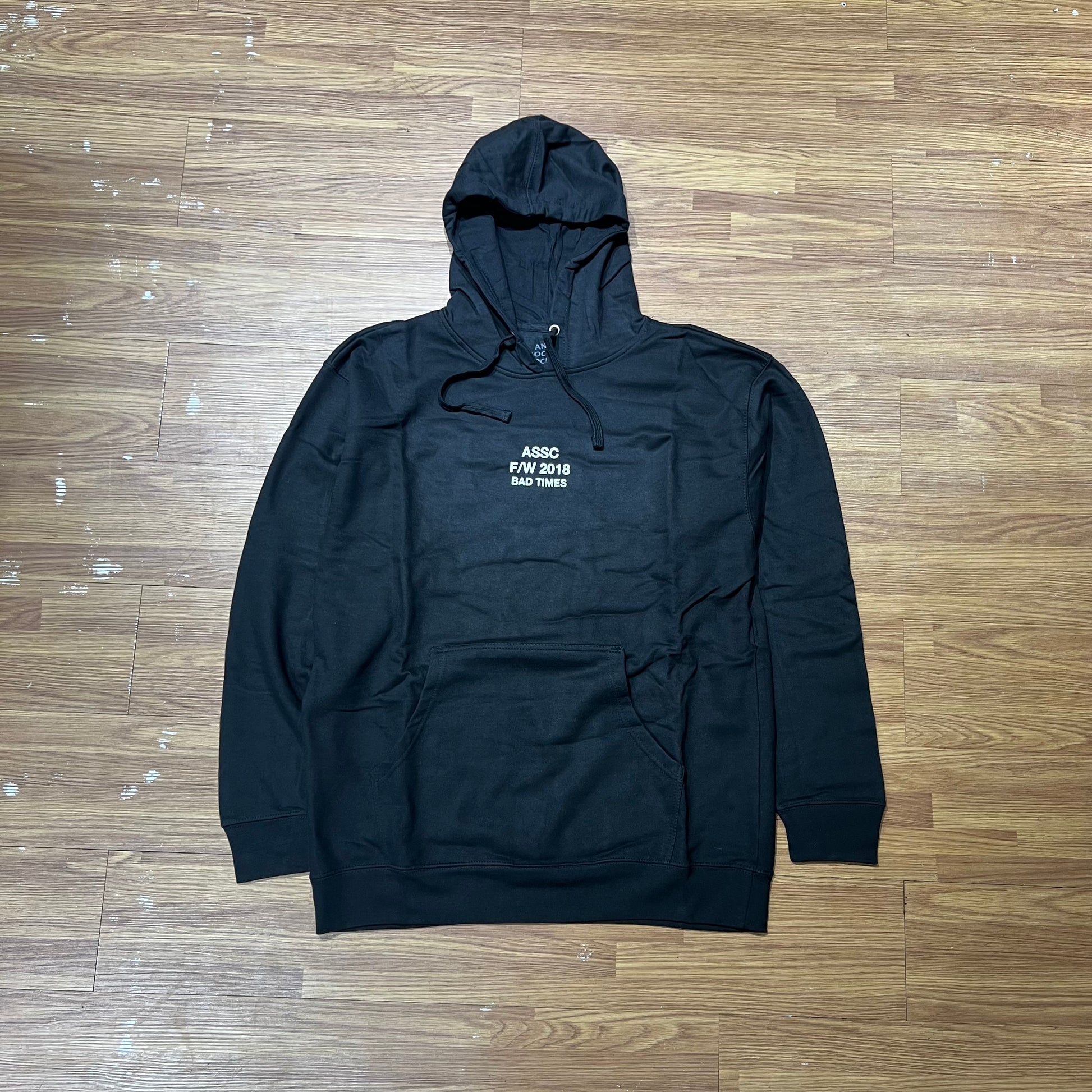 Anti Social Social Club ASSC Bad Times Hooded Sweatshirt Hoodie Black 正面實拍