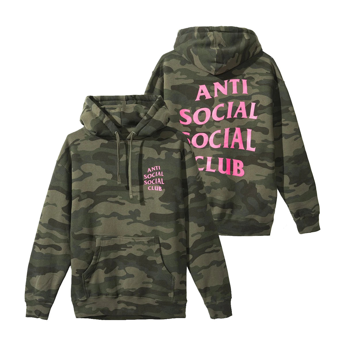 Anti Social Social Club ASSC BreakMe Hooded Sweatshirt Hoodie (Made in USA) Camo