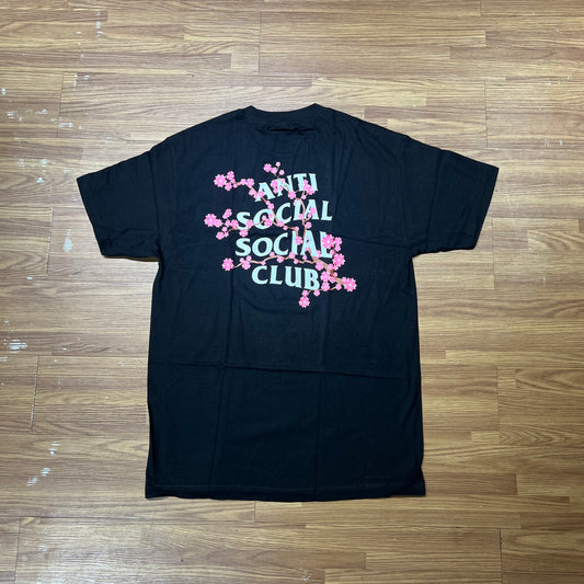 Anti Social Social Club ASSC Cherry Blossom Tee Black (Made In USA) 實拍