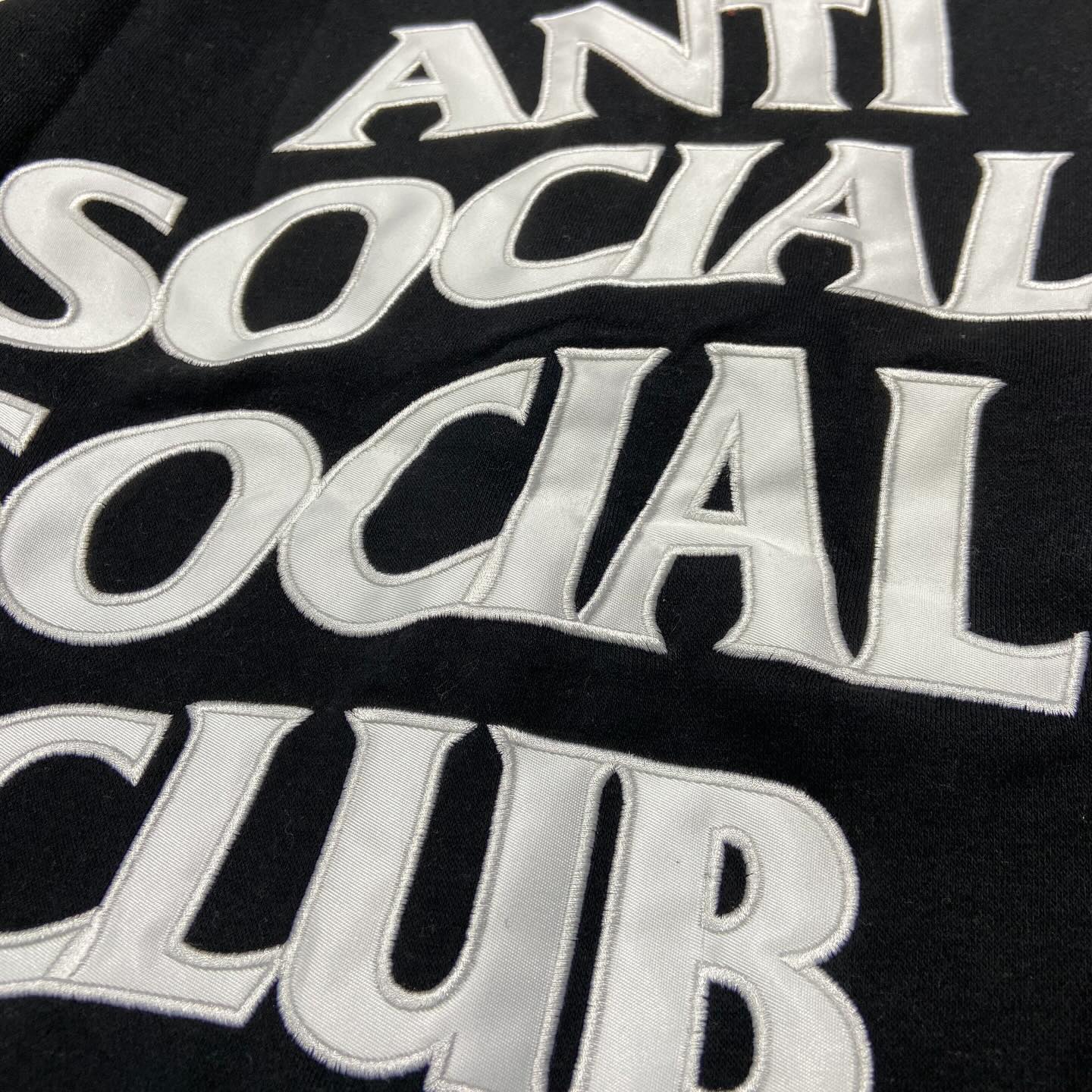 Anti Social Social Club ASSC Dropout Letterman Jacket Black/White