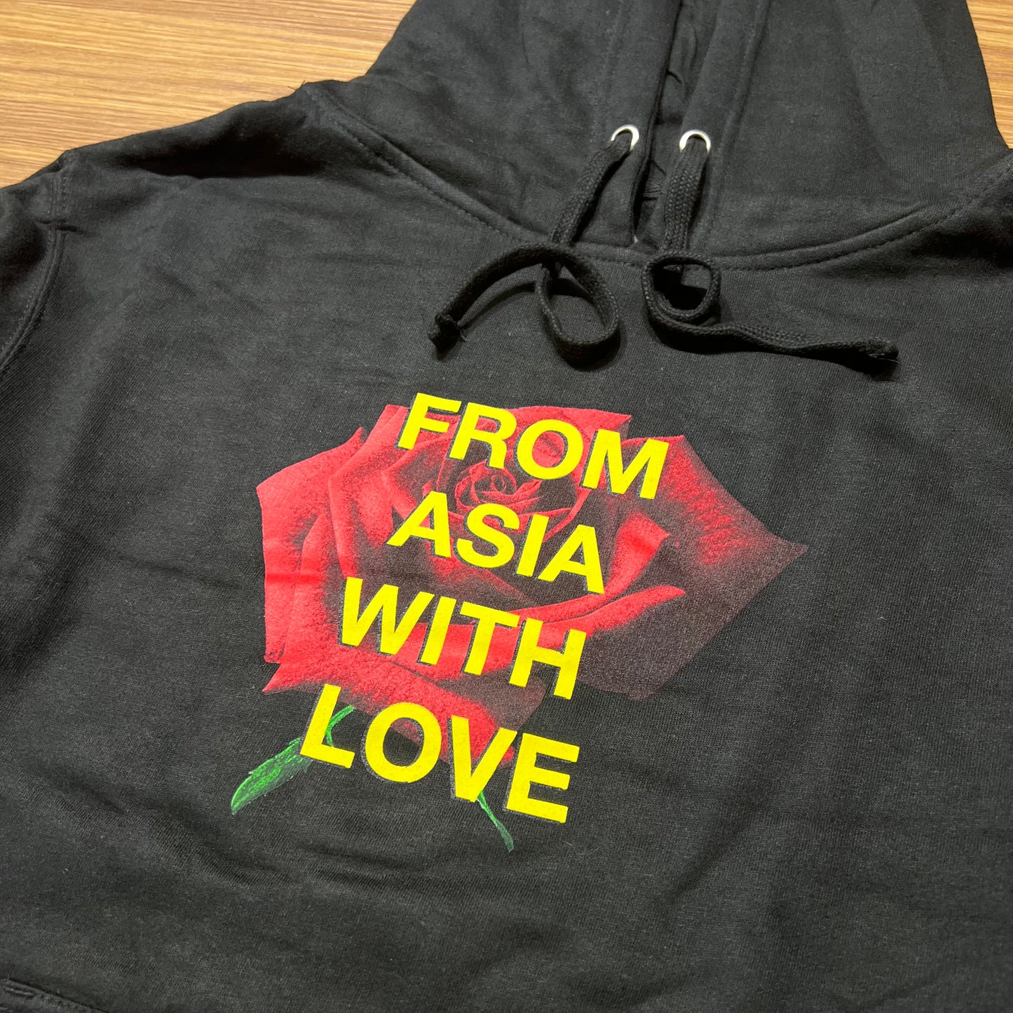Anti Social Social Club ASSC From Asia With Love Hooded Sweatshirt Hoodie Black (Asia Exclusive) 正面logo細節實拍