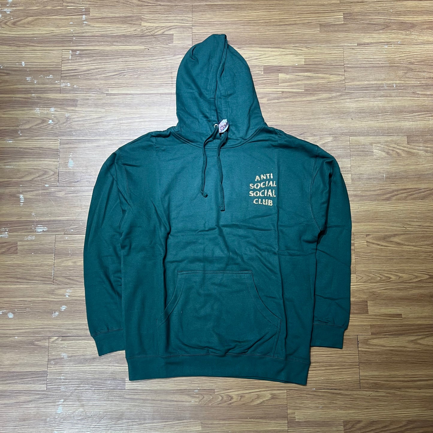 Anti Social Social Club ASSC Glitter (Logo2) Hooded Sweatshirt Hoodie Green 正面實拍