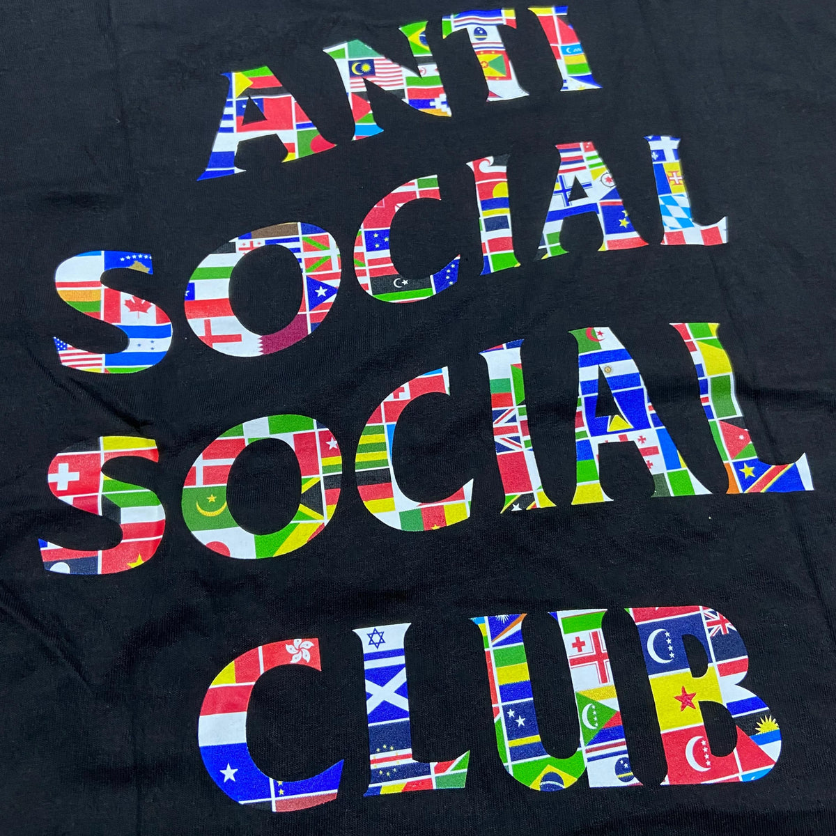 Anti Social Social Club ASSC Multi Flag Tee (Made in USA)