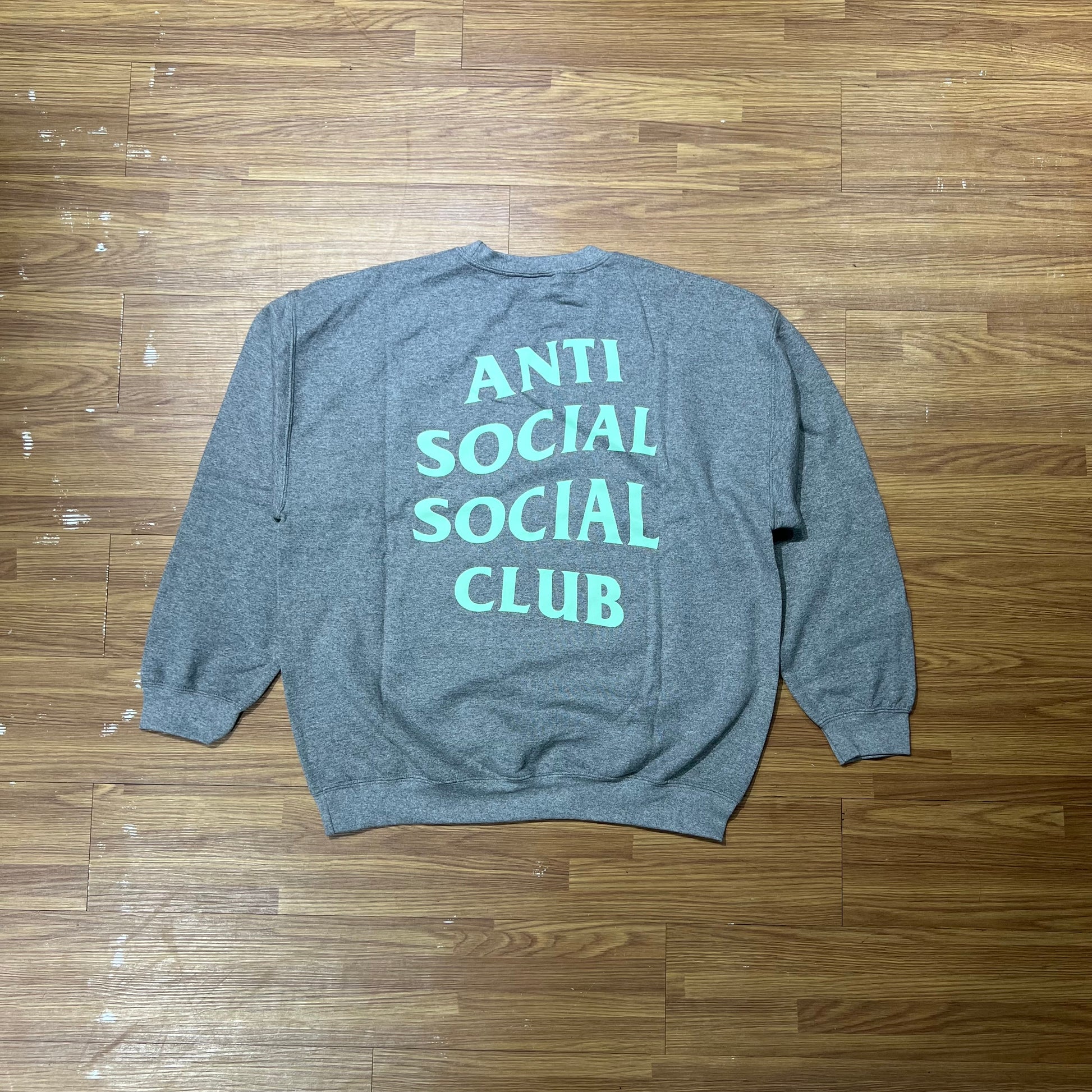 Anti Social Social Club ASSC Never Not Weird Sweatshirt Crewneck Grey 背面實拍