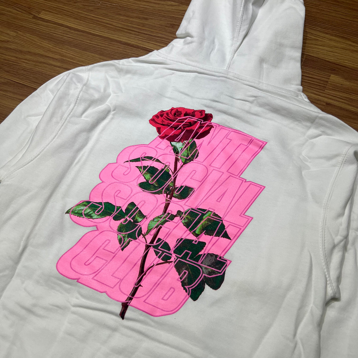 Anti Social Social Club ASSC Plant Me Hooded Sweatshirt Hoodie White 背面logo細節實拍