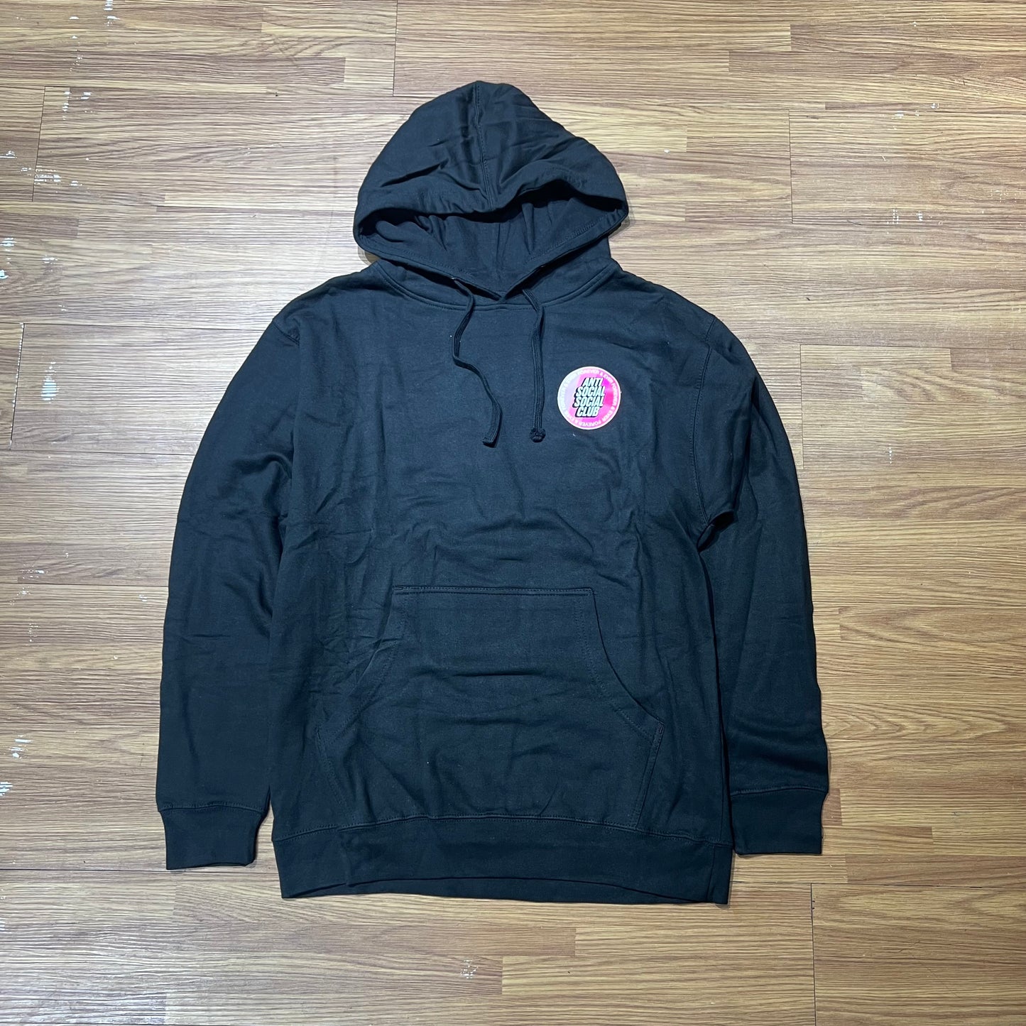Anti Social Social Club ASSC Surfs Up Hooded Sweatshirt Hoodie 黑色正面實拍