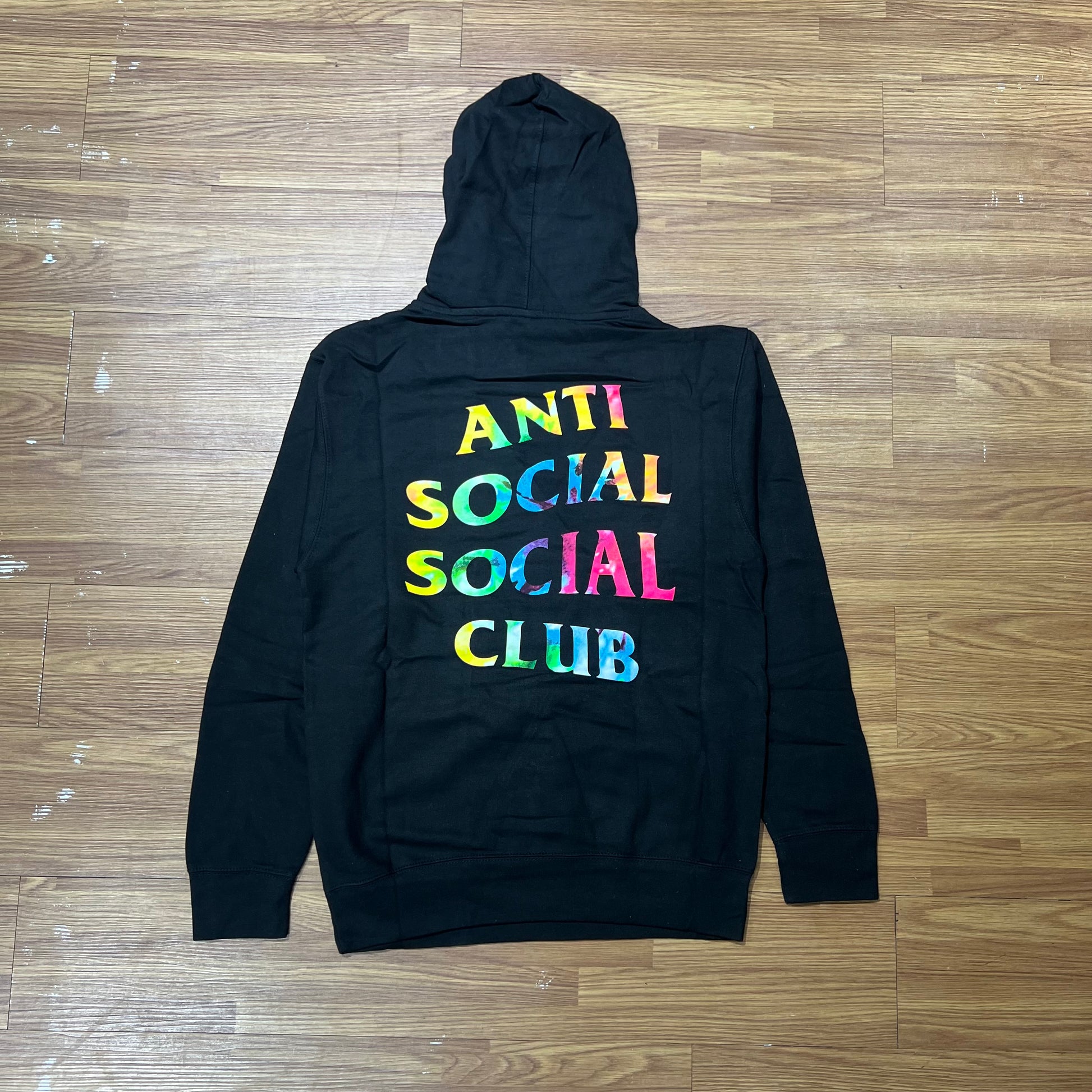 Anti Social Social Club ASSC Thai Dye Hooded Sweatshirt Hoodie Black 背面實拍