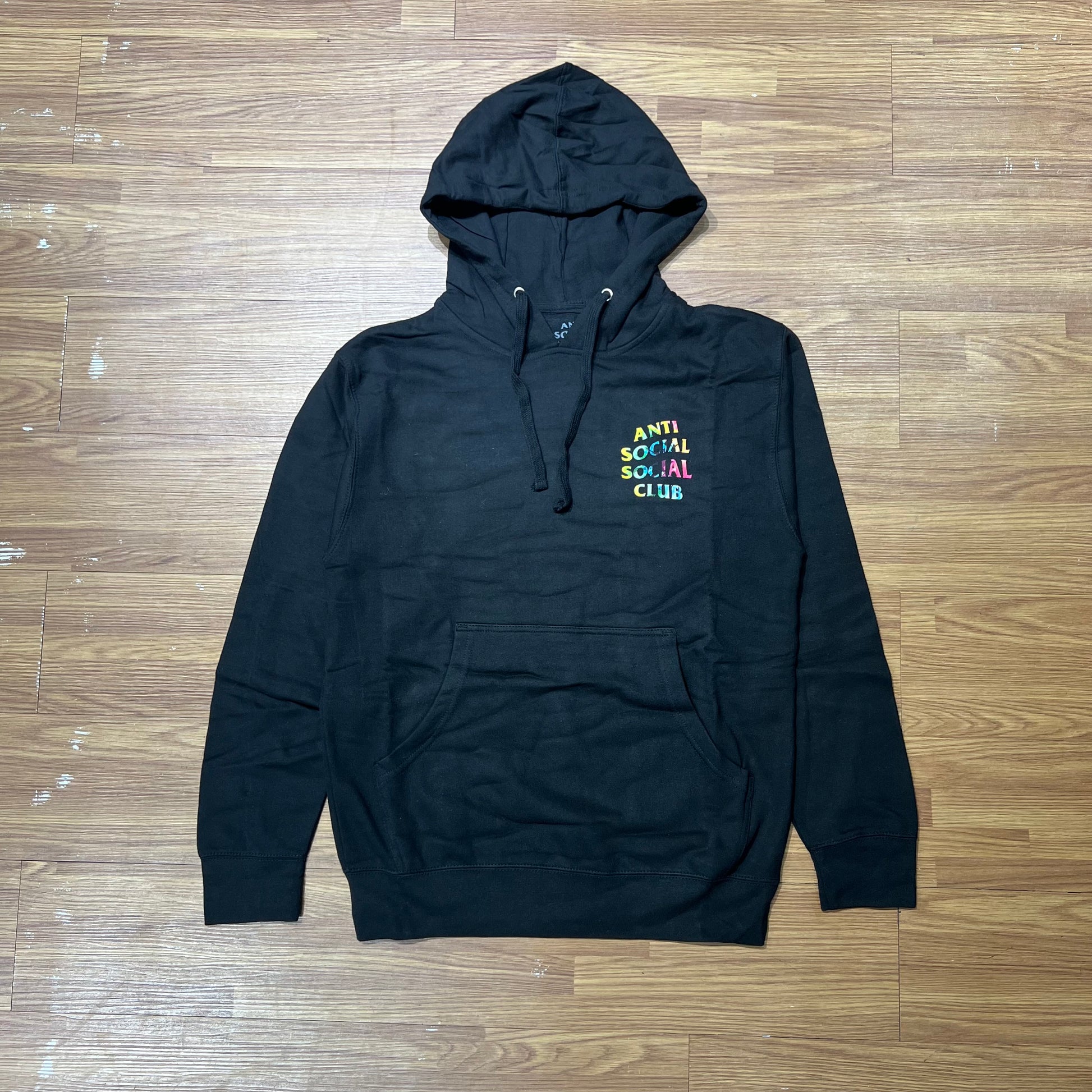 Anti Social Social Club ASSC Thai Dye Hooded Sweatshirt Hoodie Black 正面實拍