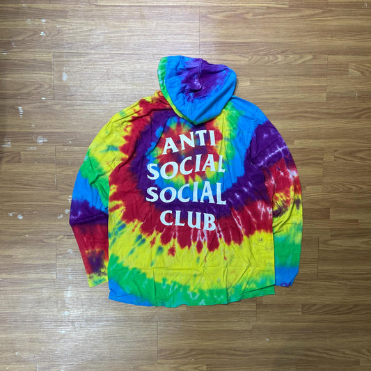 Anti Social Social Club ASSC Tie Dye Hooded LS (Made in USA)
