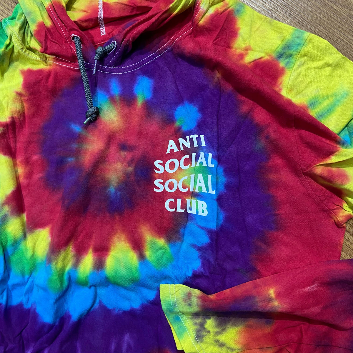 Anti Social Social Club ASSC Tie Dye Hooded LS (Made in USA)