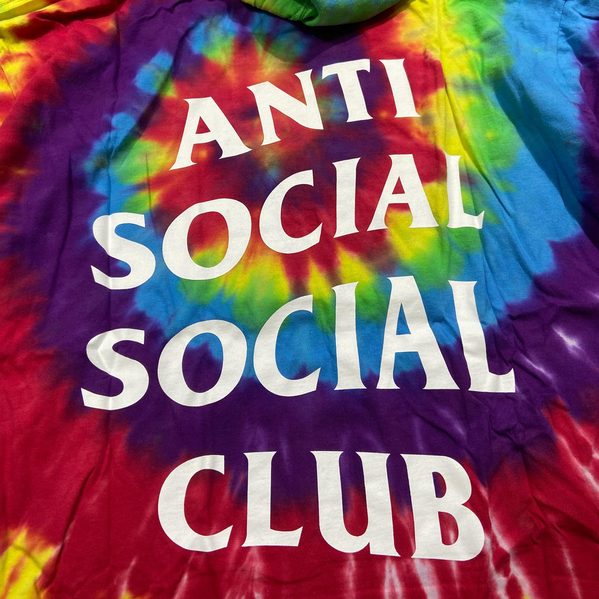 Anti Social Social Club ASSC Tie Dye Hooded LS (Made in USA)