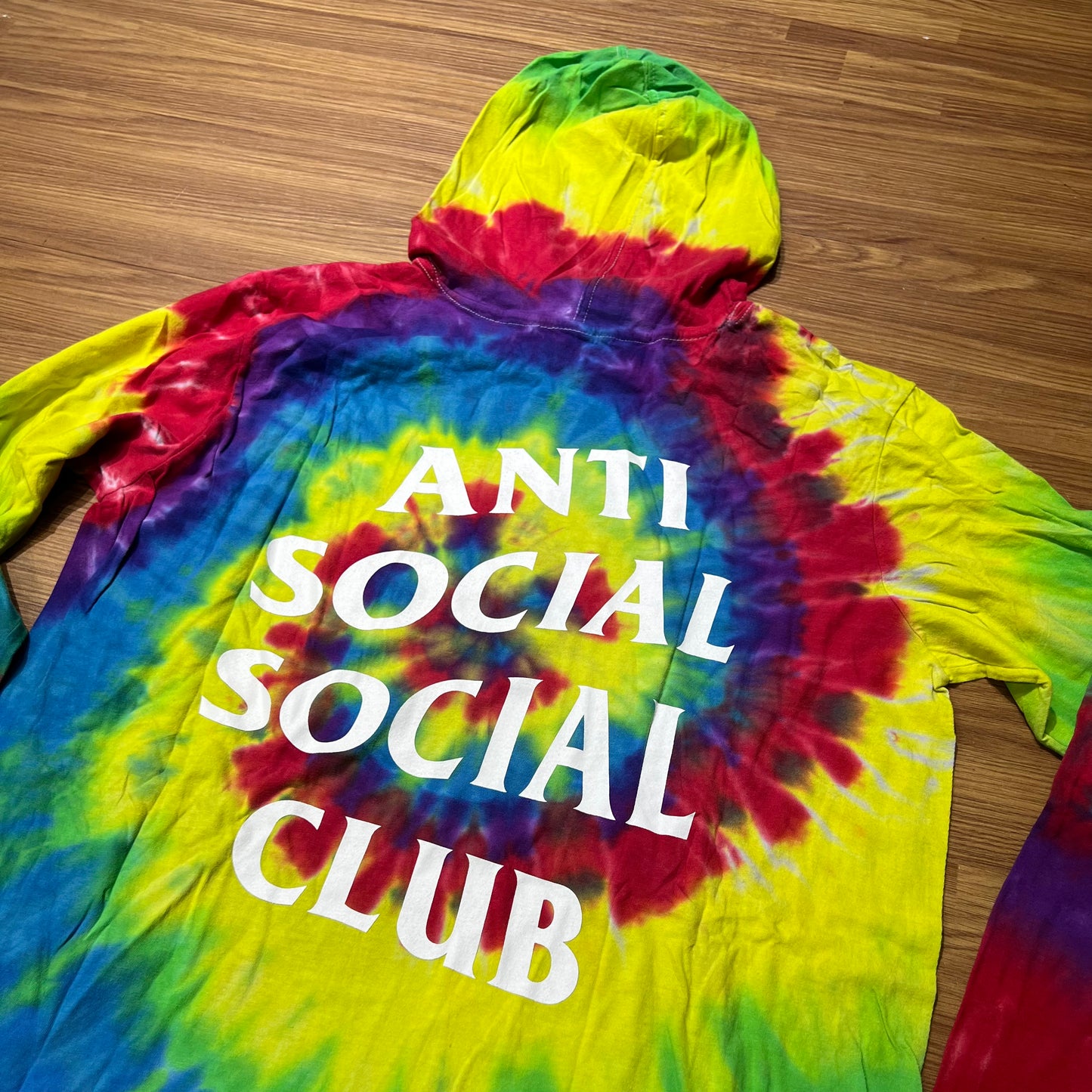 Anti Social Social Club ASSC Tie Dye Hooded LS (Made in USA)
