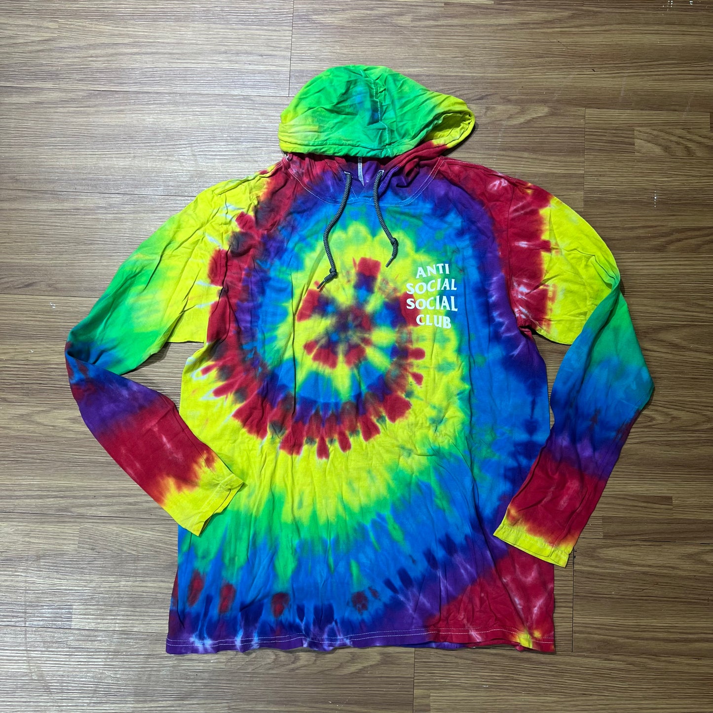 Anti Social Social Club ASSC Tie Dye Hooded LS (Made in USA)