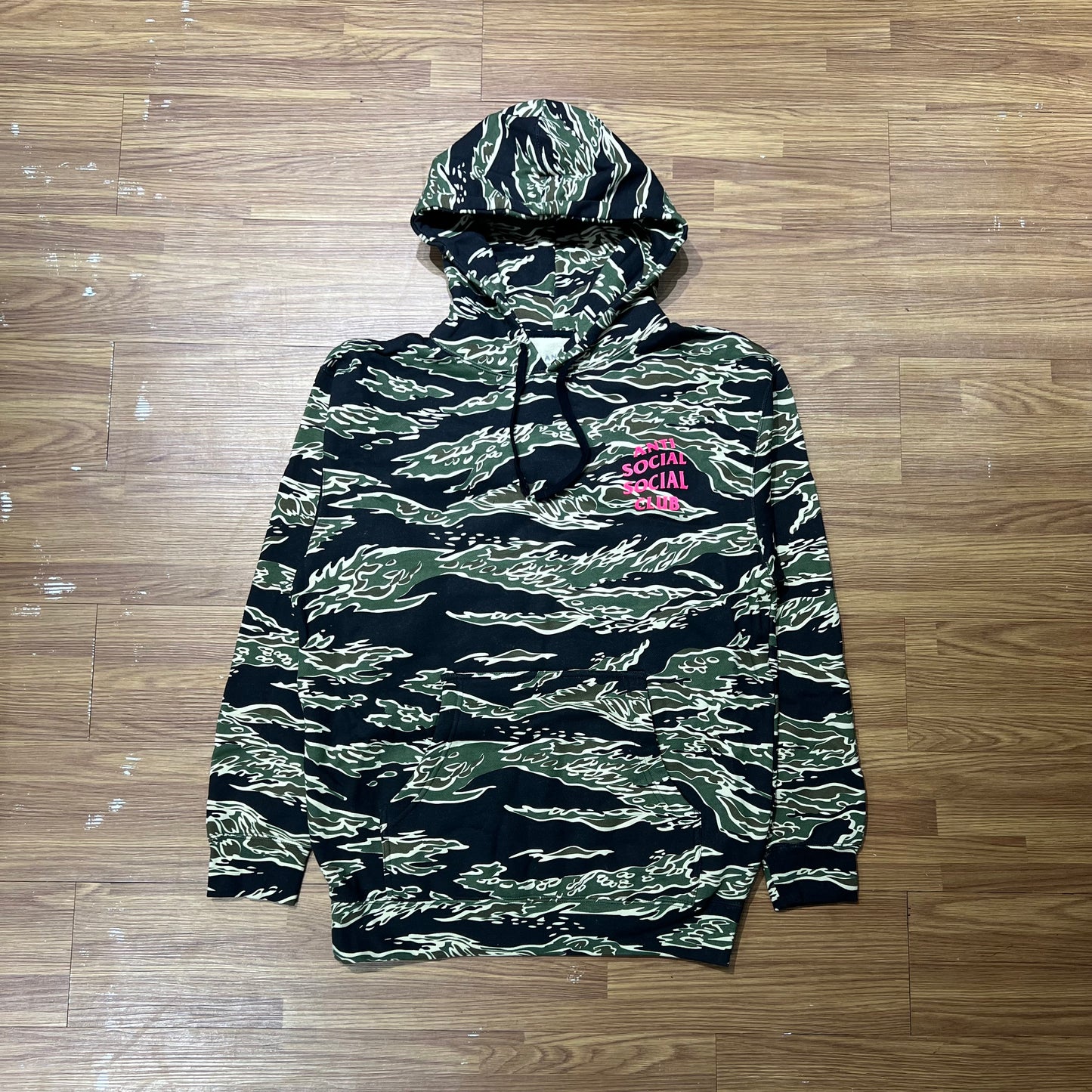 Anti Social Social Club ASSC Tiger Camo (Logo2) Hooded Sweatshirt Hoodie 正面實拍