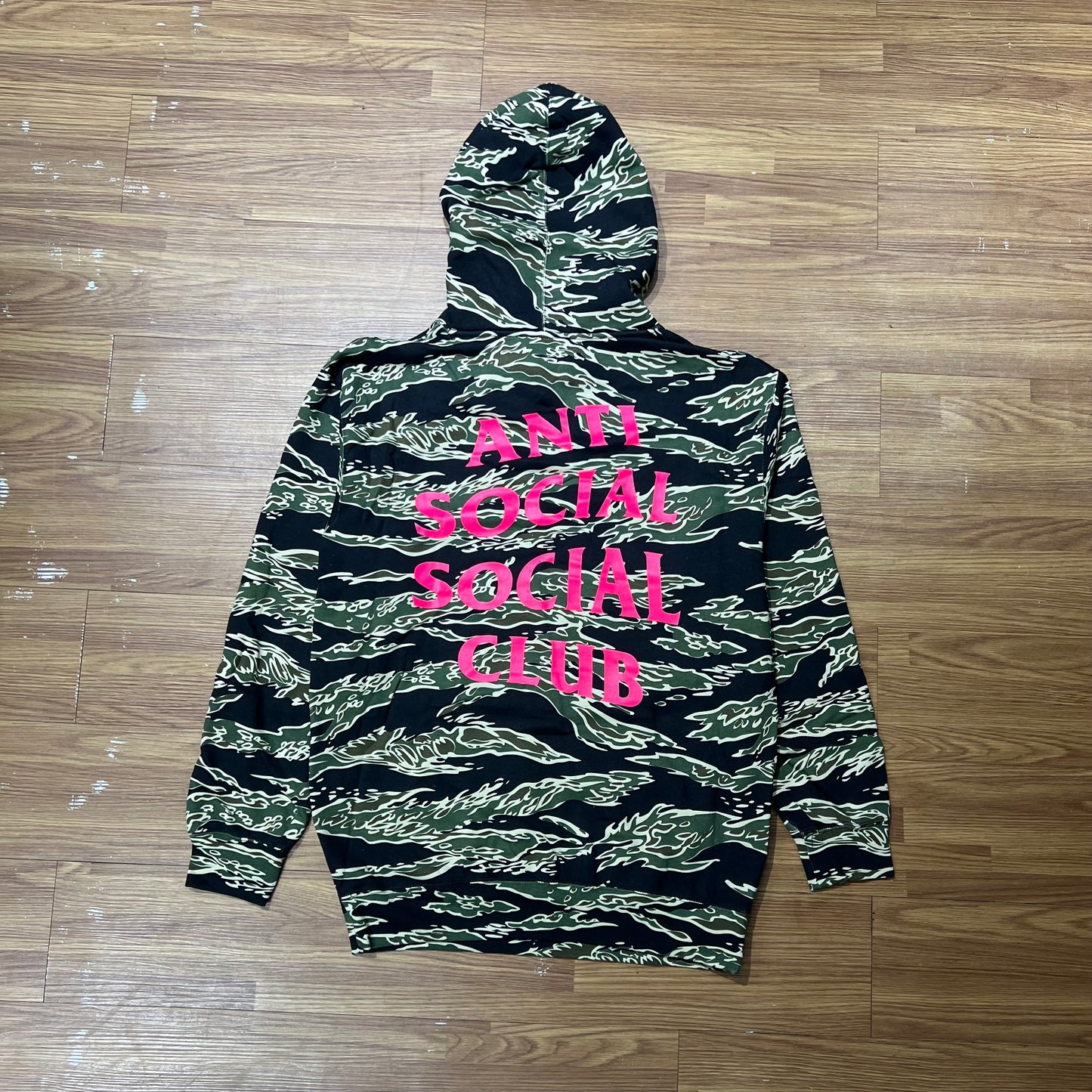 Anti Social Social Club ASSC Tiger Camo (Logo2) Hooded Sweatshirt Hoodie 背面實拍