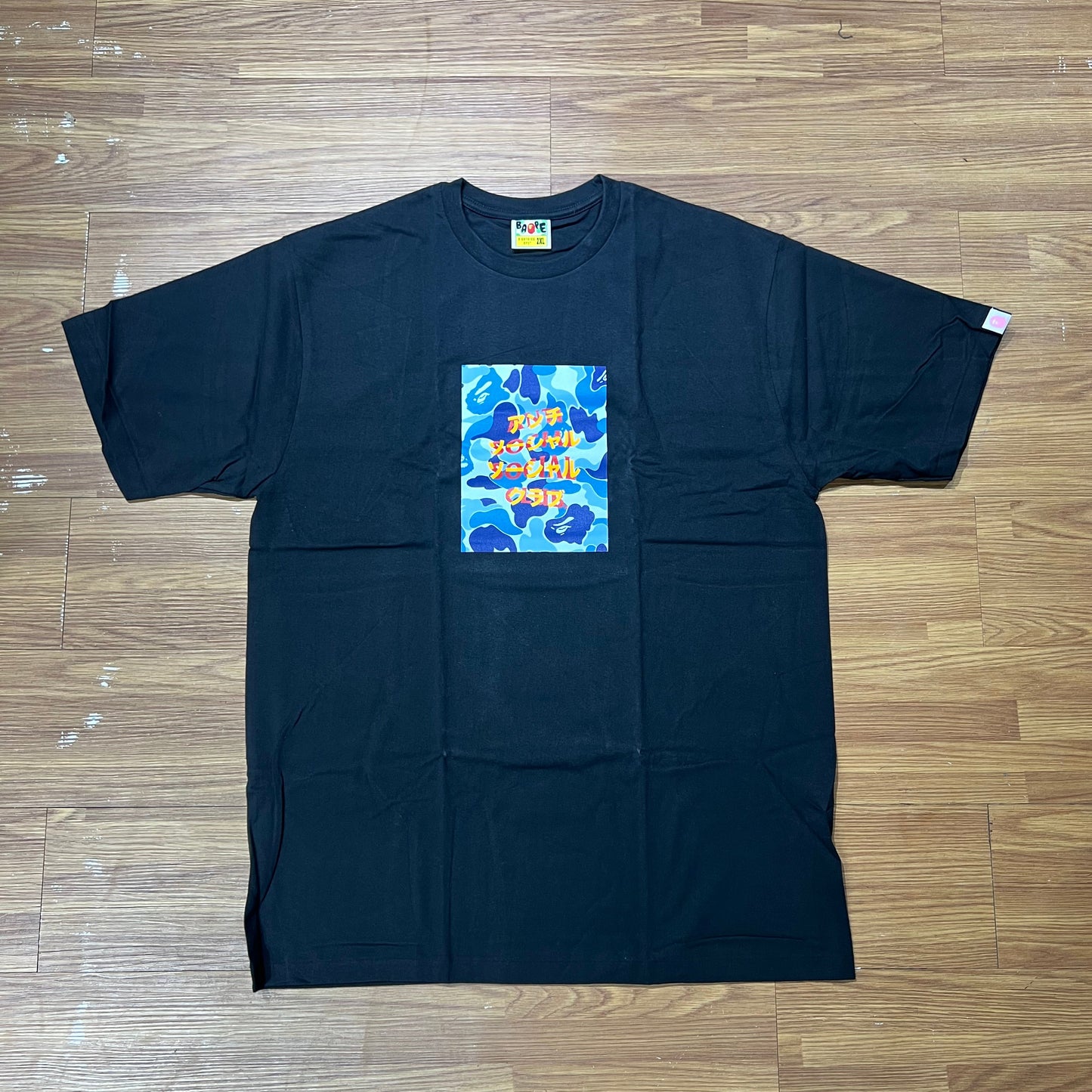 Anti Social Social Club ASSC x Bape Camo Box Tee Black/Blue Box 1G23110936