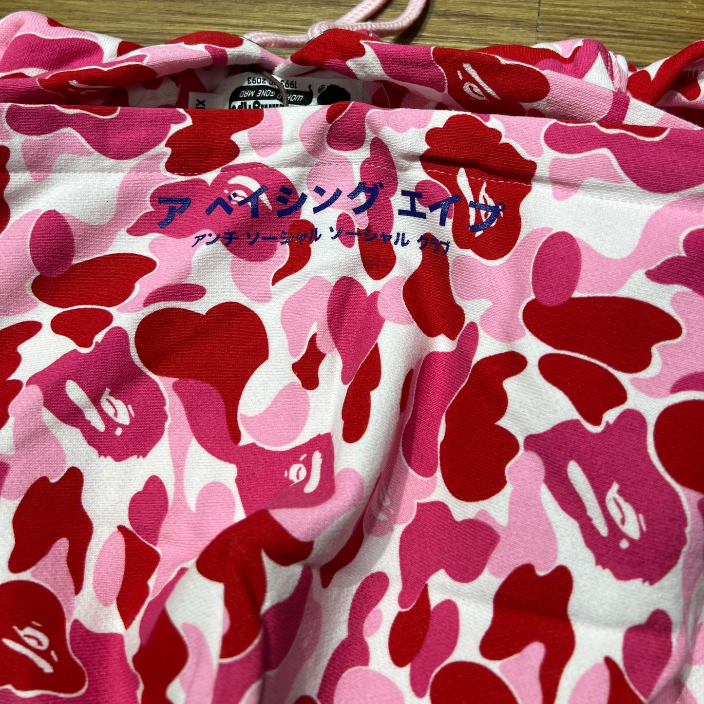 Anti Social Social Club ASSC x Bape Full Camo Hoodie Pink 1G23114913