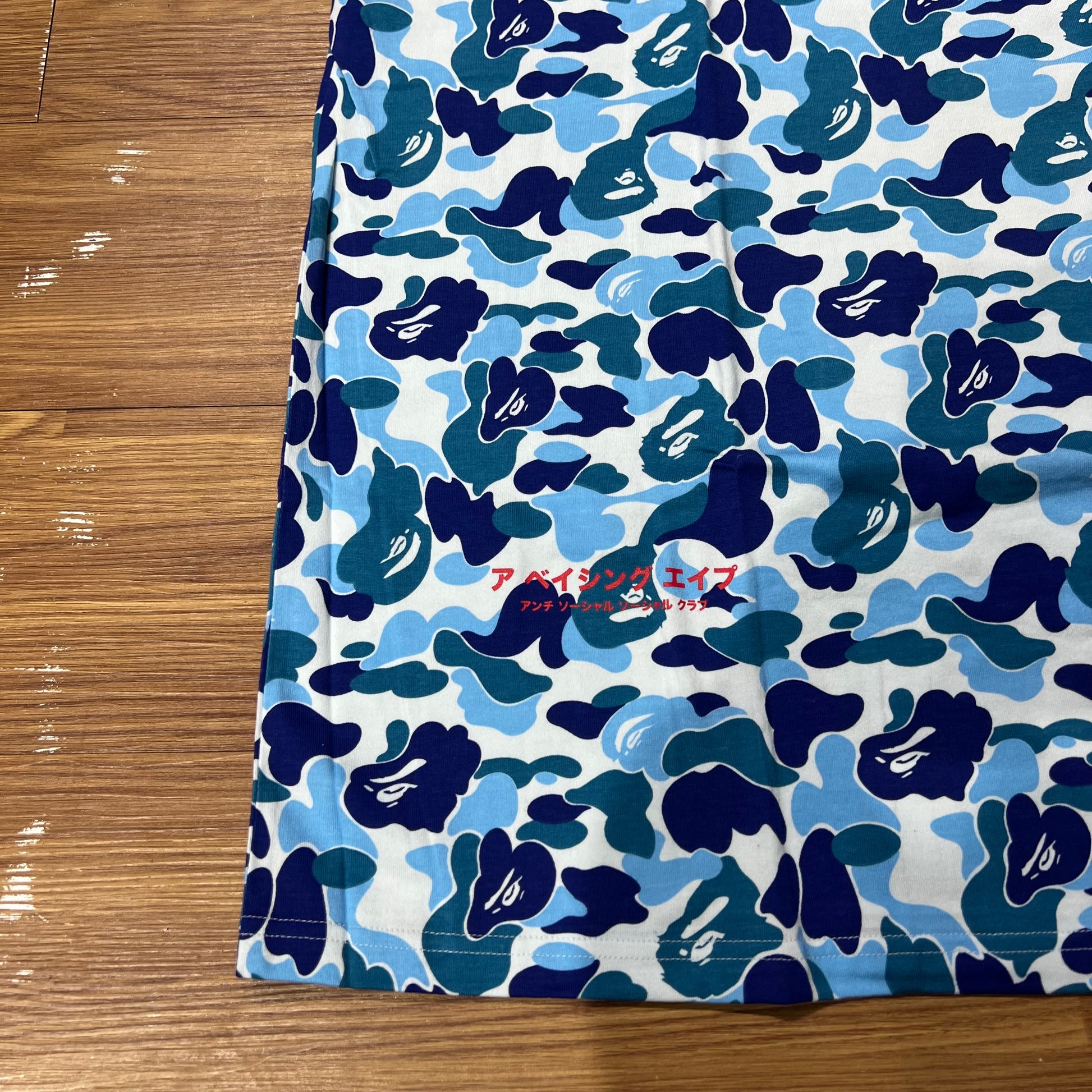 ASSC x BAPE 聯名滿版短 T 實拍 1G23109919 藍迷彩 ABC Camo