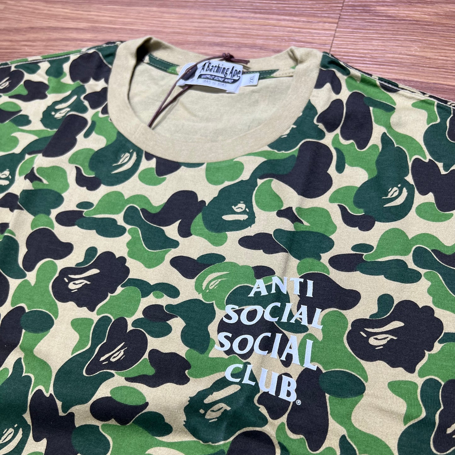 ASSC x BAPE 滿版綠迷彩短 T 實拍 1G23109919 ABC Camo Green