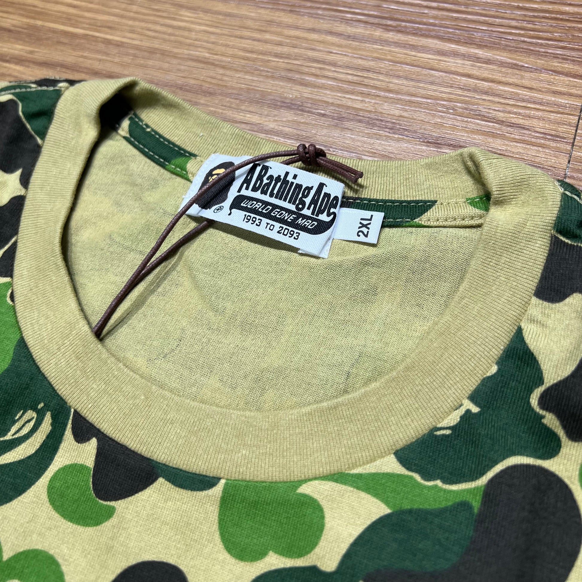 ASSC x BAPE 滿版綠迷彩短 T 實拍 1G23109919 ABC Camo Green