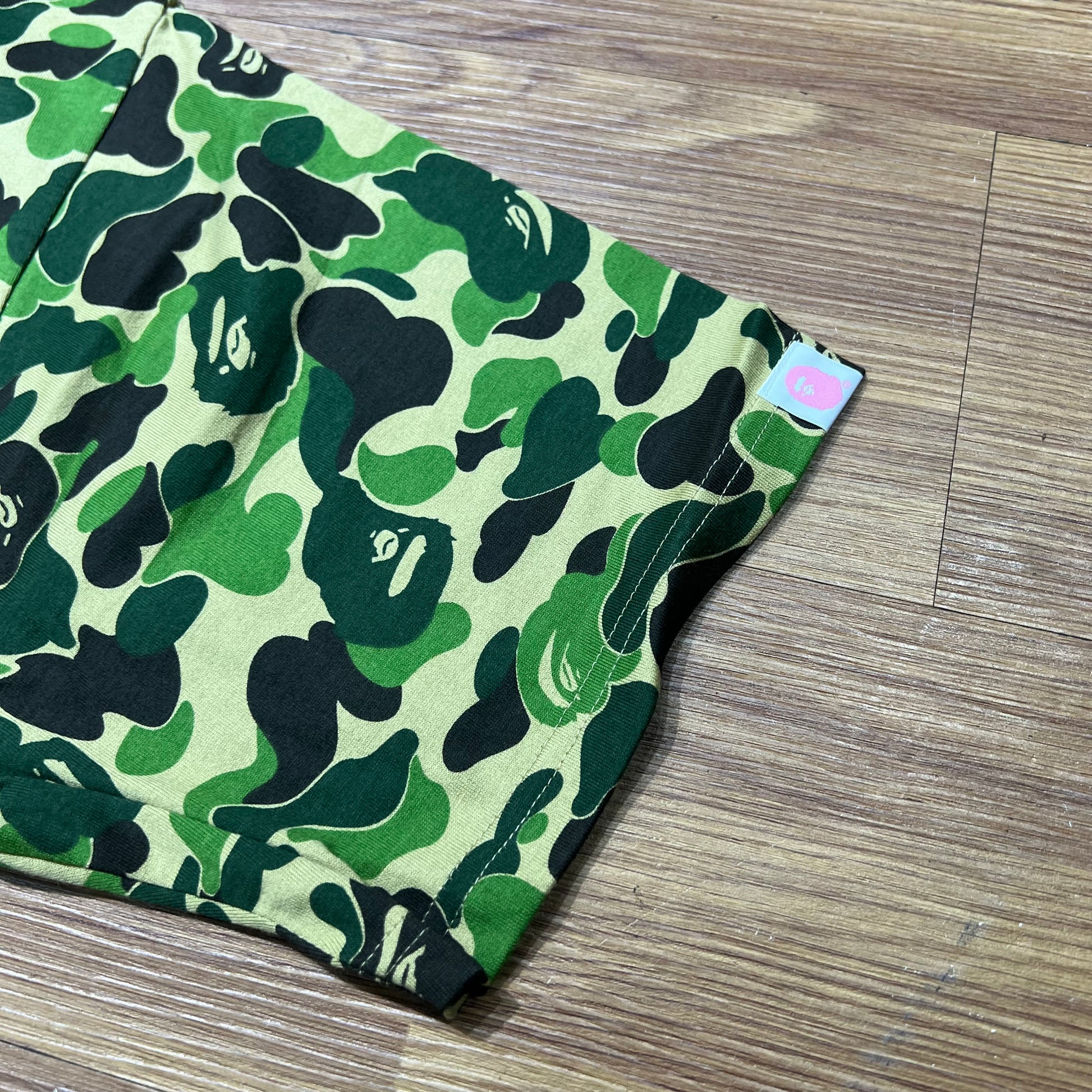 ASSC x BAPE 滿版綠迷彩短 T 實拍 1G23109919 ABC Camo Green