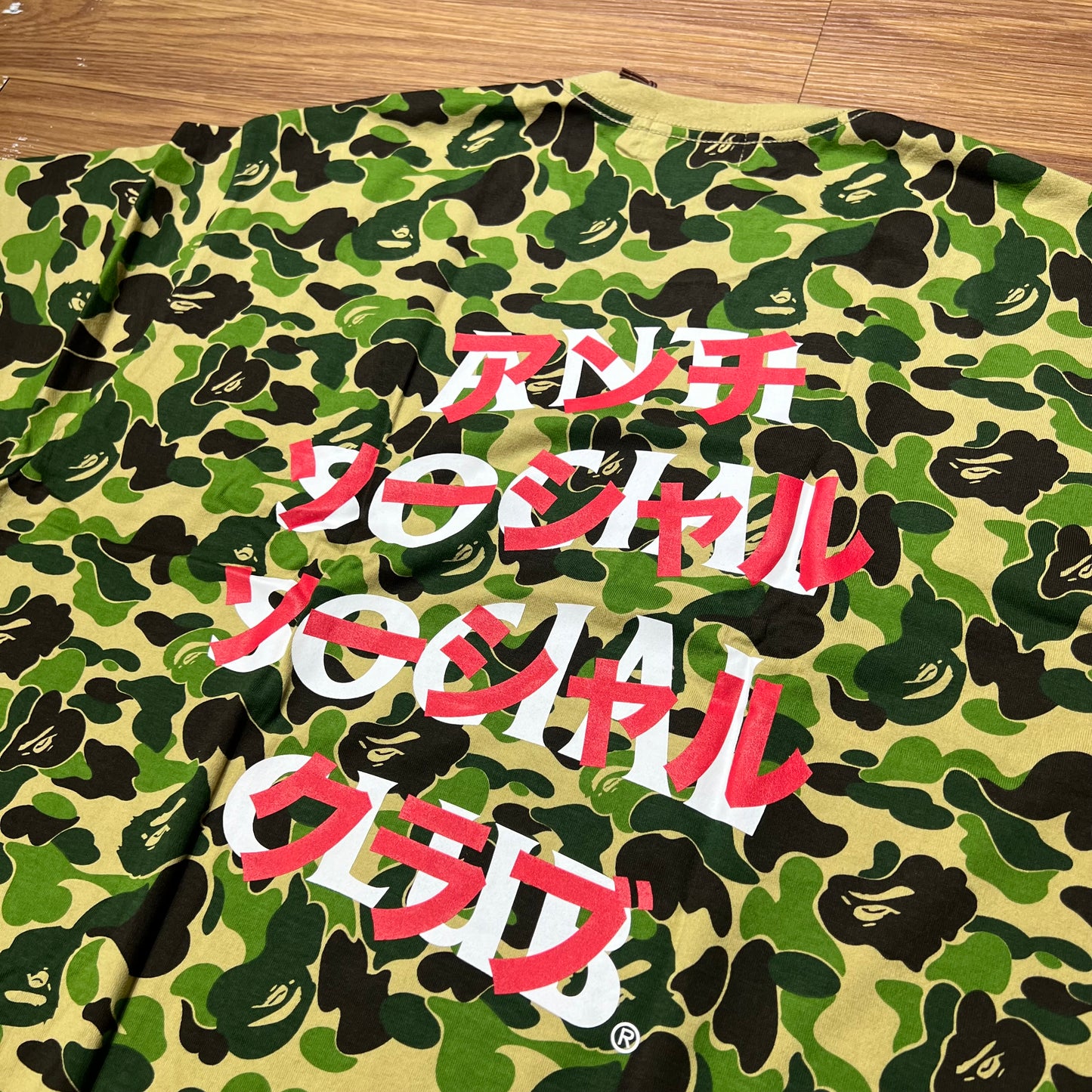 ASSC x BAPE 滿版綠迷彩短 T 實拍 1G23109919 ABC Camo Green