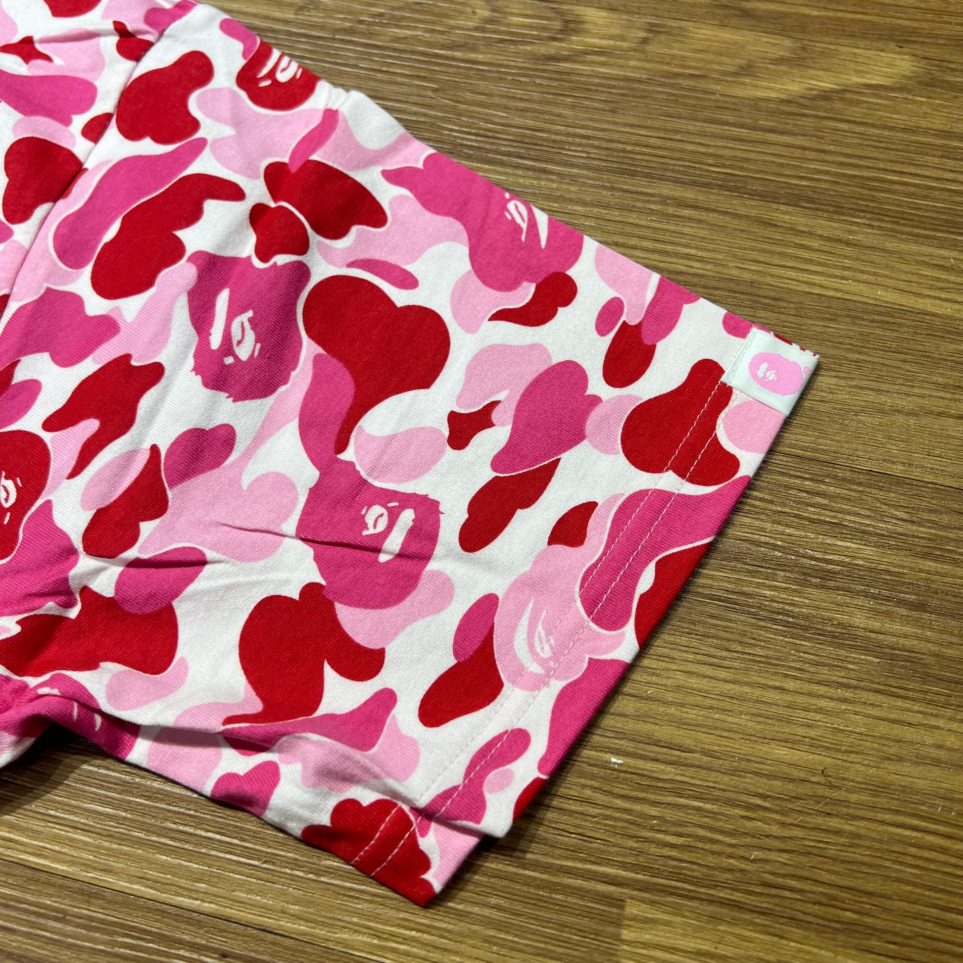 ASSC x BAPE 滿版粉紅迷彩短 T 實拍 1G23109919 Pink Camo
