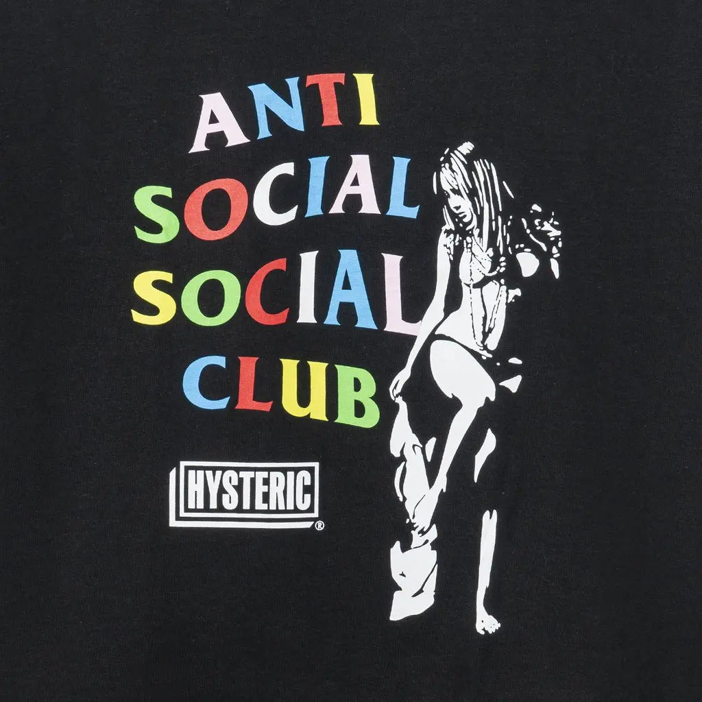 Anti Social Social Club ASSC x Hysteric Glamour HG Tee Black (Made In USA)
