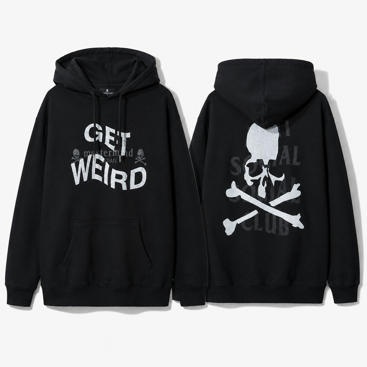 Anti Social Social Club ASSC x Mastermind Japan MMJ Get Weird Hoodie Black World MMW