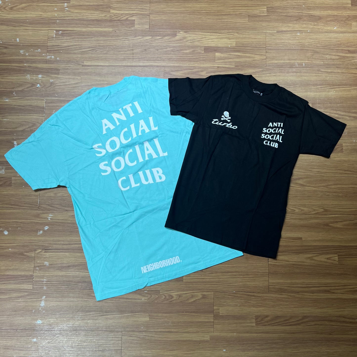 Anti Social Social Club ASSC x Neighborhood NBHD 911 Turbo Tee Black Tiffany (Made In USA) 實拍