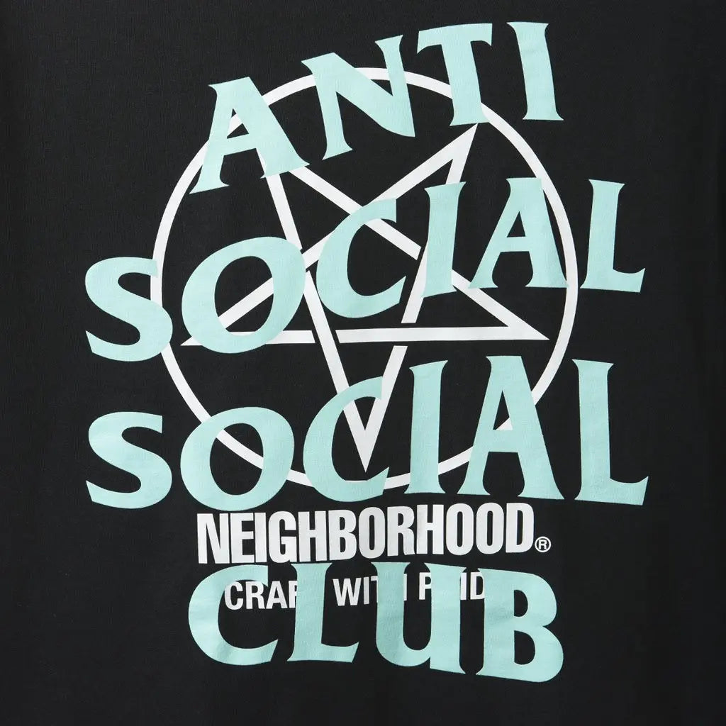 Anti Social Social Club ASSC x Neighborhood NBHD Filth Fury Tee Black (Made In USA)