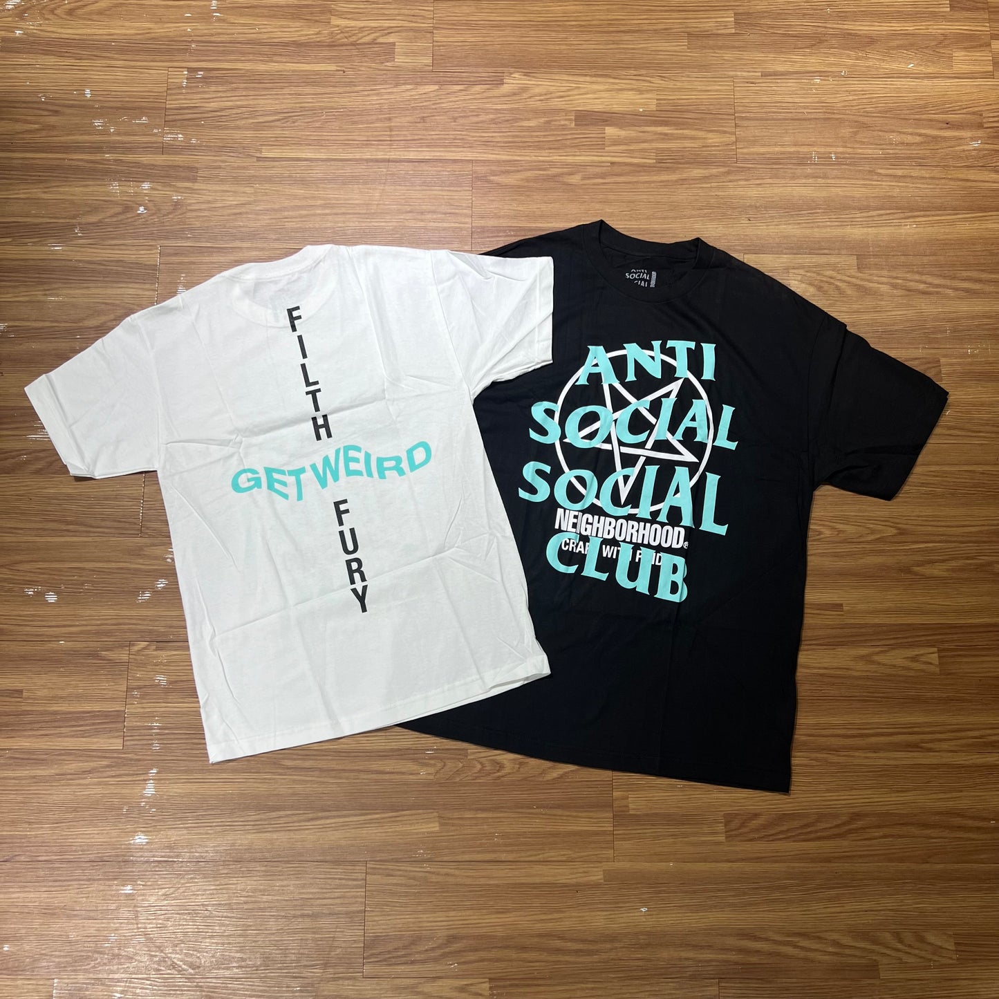 Anti Social Social Club ASSC x Neighborhood NBHD Filth Fury Tee Black (Made In USA) 實拍