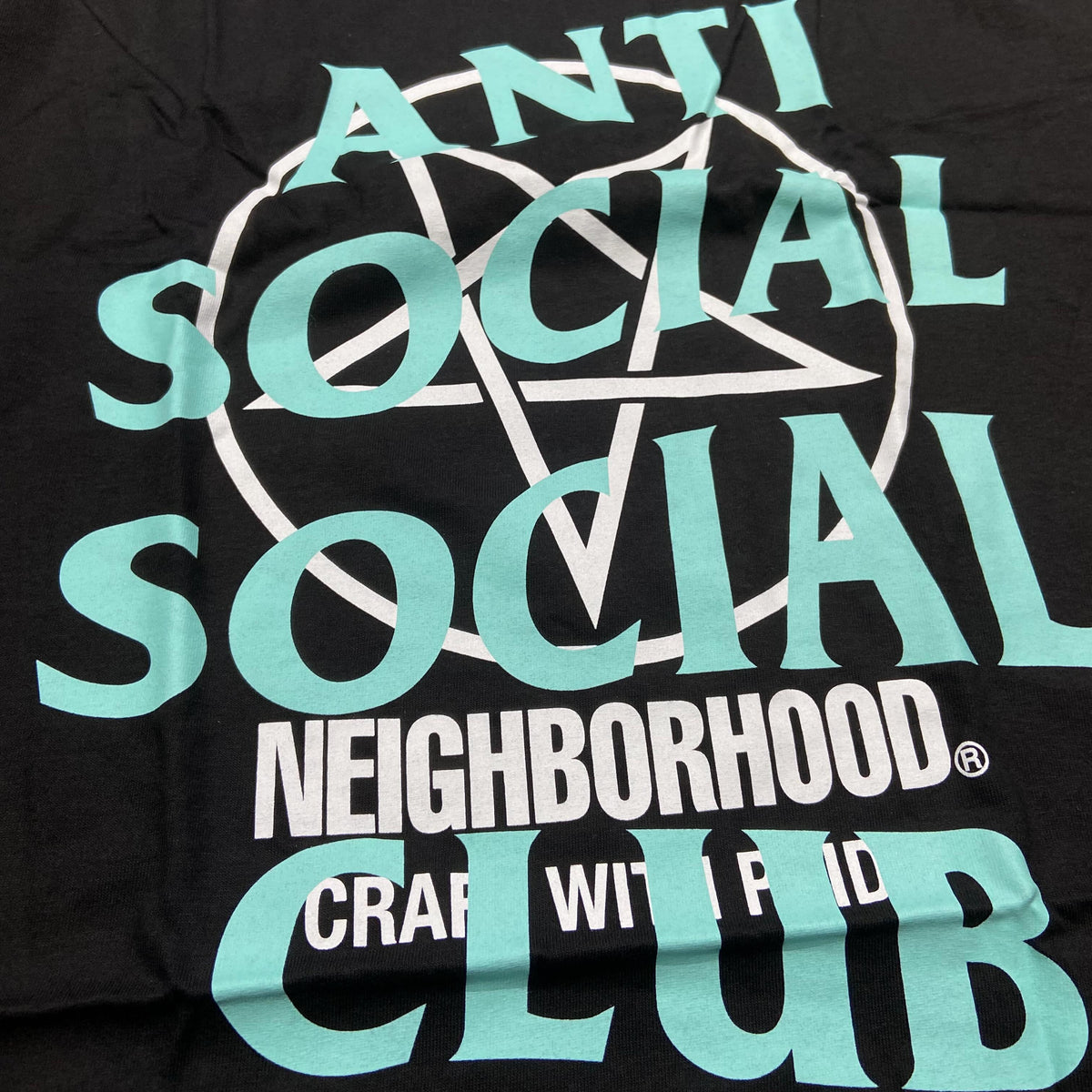 Anti Social Social Club ASSC x Neighborhood NBHD Filth Fury Tee (Made In USA) Black