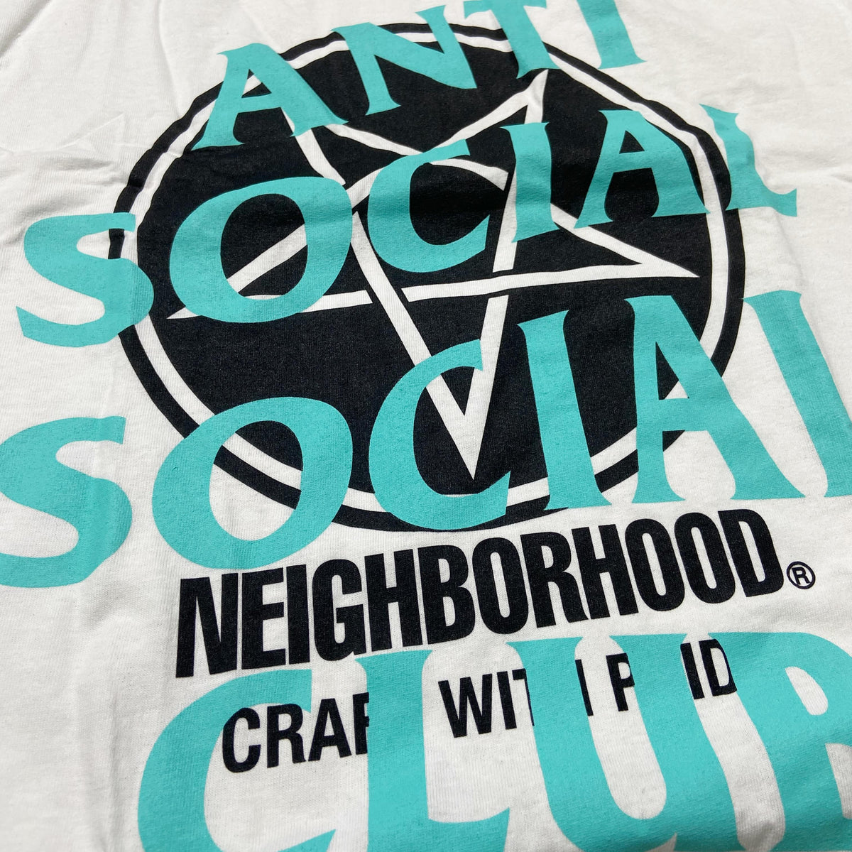 Anti Social Social Club ASSC x Neighborhood NBHD Filth Fury Tee (Made In USA) White