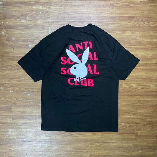 Anti Social Social Club ASSC x Playboy Remix Tee Black (Made in USA)