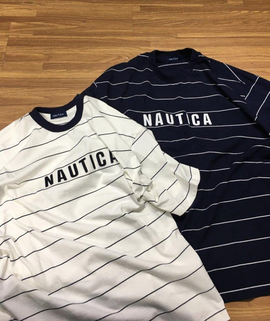 Nautica JP Pin Border Logo SS Tee