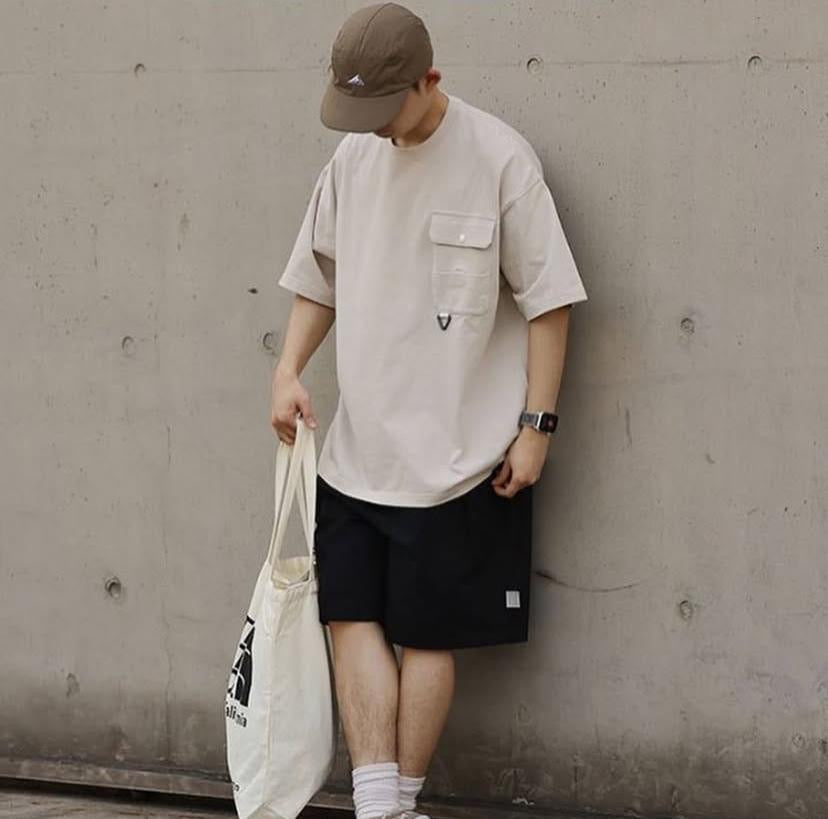 Pin Sktbs Waterproof Pocket Tee Purple Mountain Green Sand White