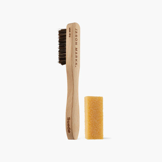 Jason Markk Suede Cleaning Kit (Made in USA) Suede Handle Brush and Eraser