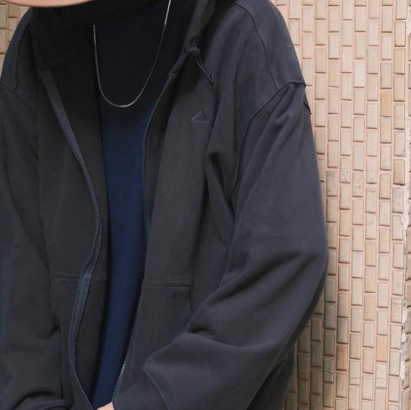 Pin Sktbs Sweat Hooded Trail Full Zip Up Black Olive