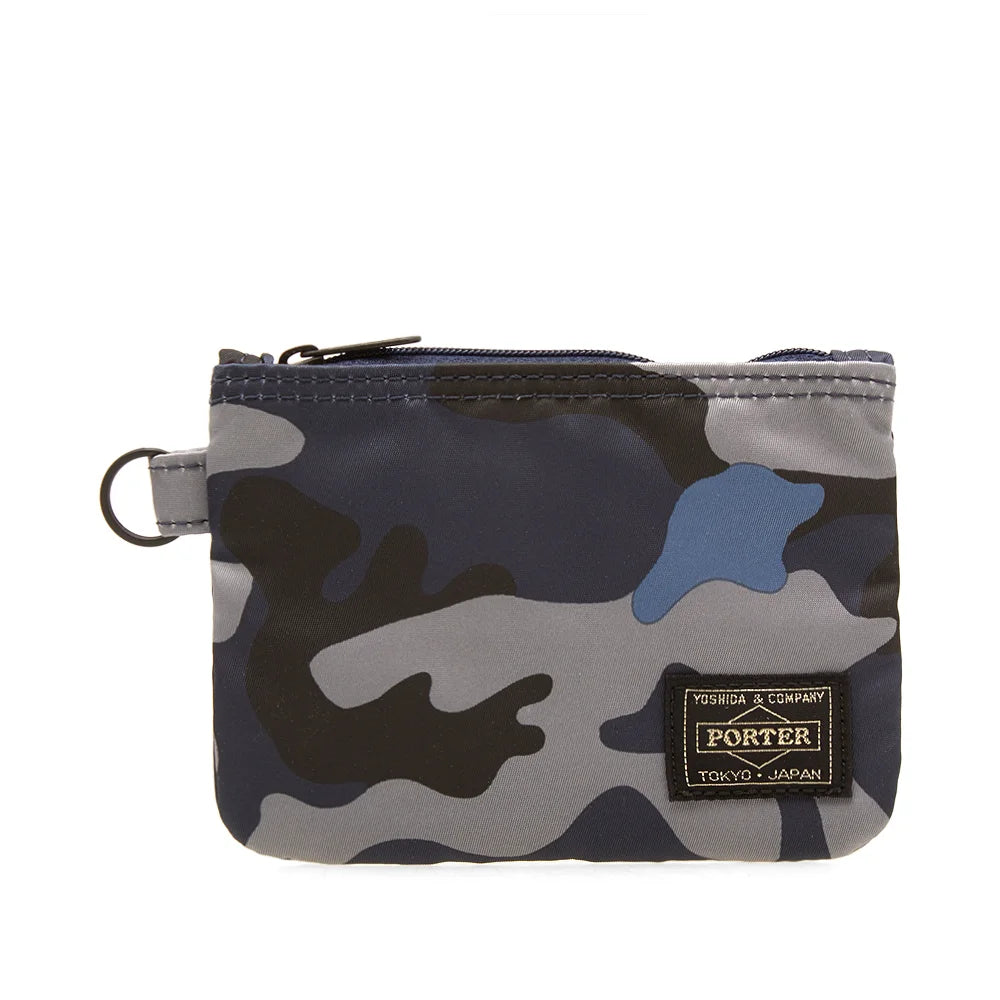 Head Porter Jungle Camo Zip Wallet Dark Navy HP-3576