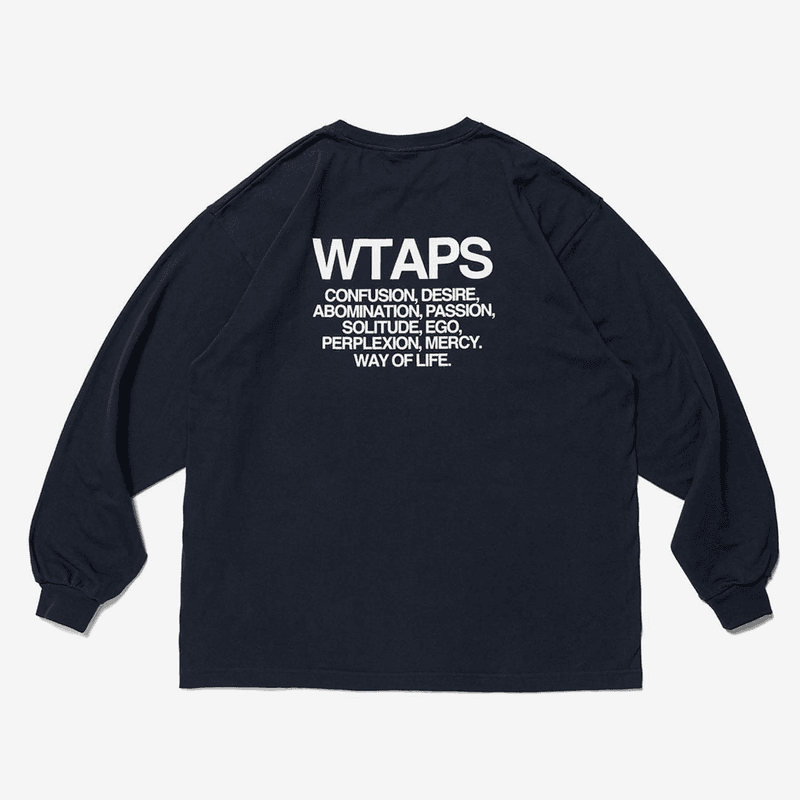 Wtaps Ingredients LS Tee Navy 231ATDT-LTM04S