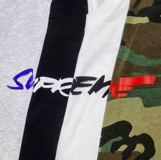 Supreme Futura Logo Tee Black Grey