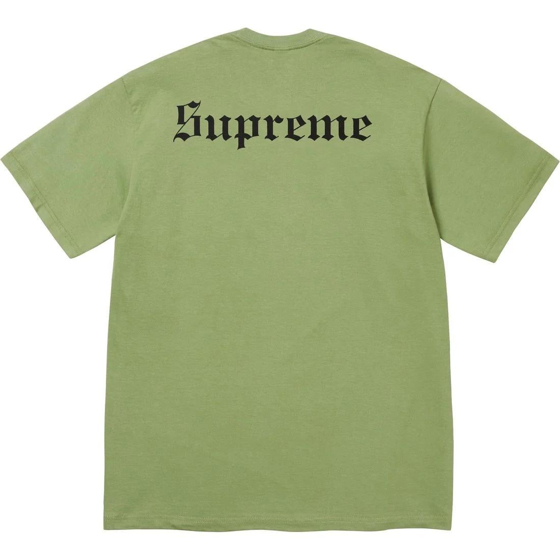 Supreme Snow White Tee Moss Green