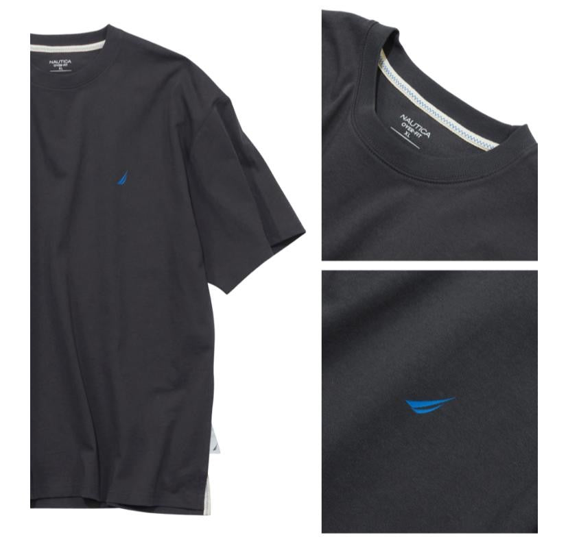 Preorder 預訂 Nautica KR Yacht Club Lettering Tee SS Dark Grey White Blue