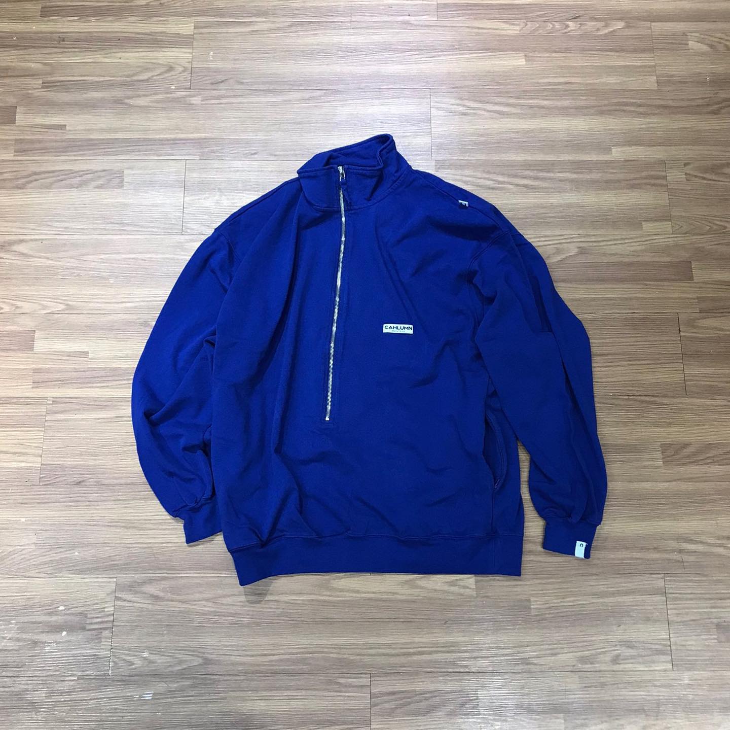CAHLUMN 重磅半拉鍊立領衛衣 231-1246 實拍
